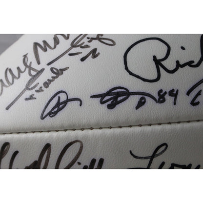 John Elway, Frank Tripucka & Ring of Honor Signed Broncos Logo Football
