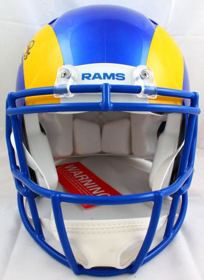 Cam Akers Autographed Los Angeles Rams Full Size Speed Authentic Helmet