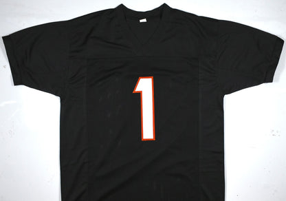Ja'Marr Chase Autographed Cincinnati Bengals Black Custom Jersey