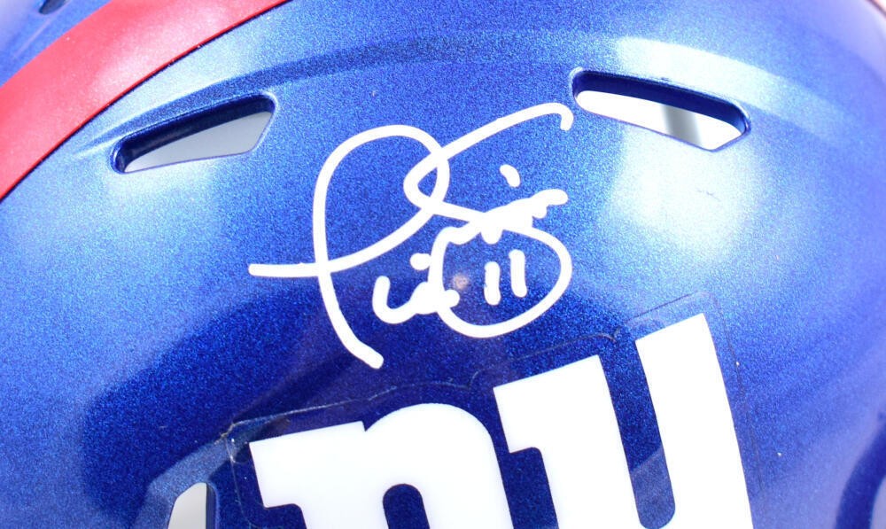 Phil Simms Autographed New York Giants White Speed Mini Helmet
