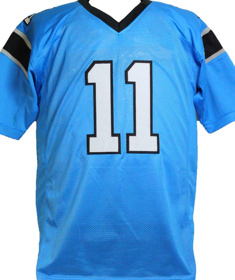 Robby Anderson Signed Blue Custom Football Jersey