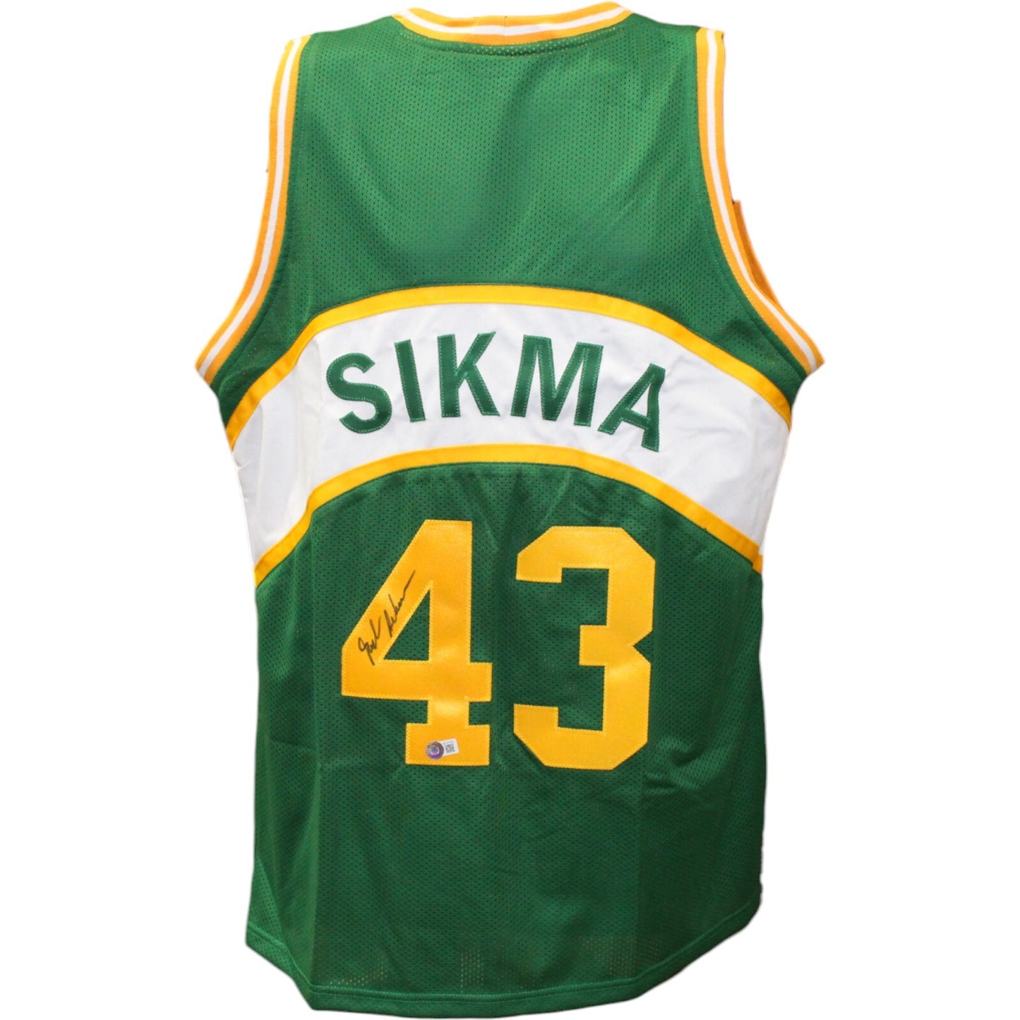 Jack Sikma Signed Seattle Supersonics Pro Style Jersey - Beckett