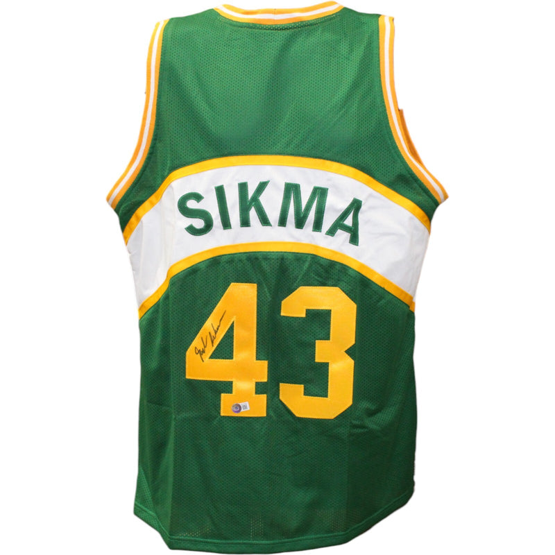 Jack Sikma Signed Seattle Supersonics Pro Style Jersey - Beckett