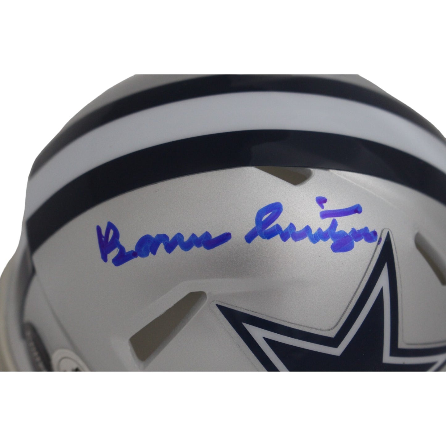 Barry Switzer Dallas Cowboys Autographed Mini Helmet