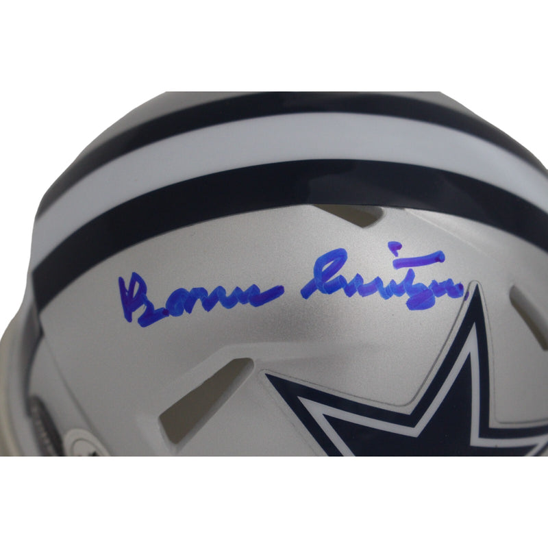 Barry Switzer Dallas Cowboys Autographed Mini Helmet
