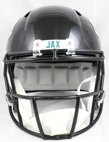 Travis Hunter Autographed Jacksonville Jaguars Full Size Speed Helmet