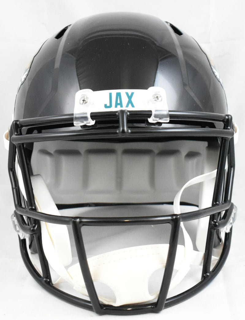 Travis Hunter Autographed Jacksonville Jaguars Full Size Speed Helmet