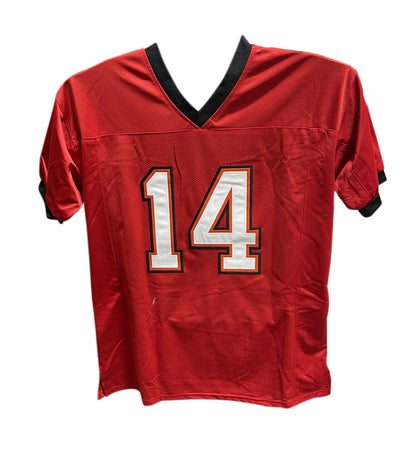 Brad Johnson Signed Tampa Bay Buccaneers Red Pro Style Jersey SB 37 Champs