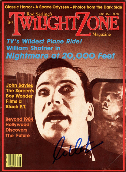 William Shatner Signed June 1984 Twilight Zone Magazine