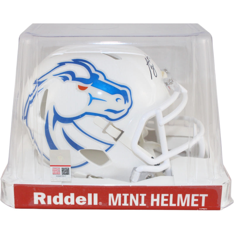 Ashton Jeanty Boise State Broncos Autographed Mini Helmet