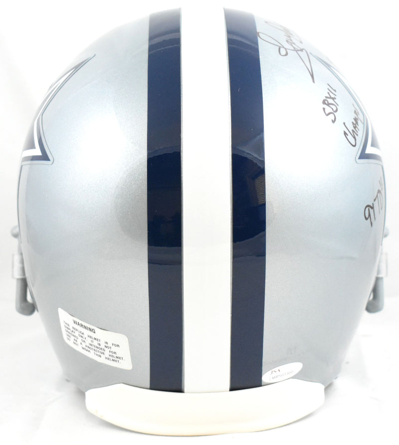 Tony Dorsett Autographed Dallas Cowboys Full Size Helmet - 5 Inscriptions