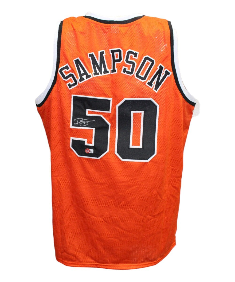 Ralph Sampson Autographed Virginia Cavaliers Custom College Jersey - Orange