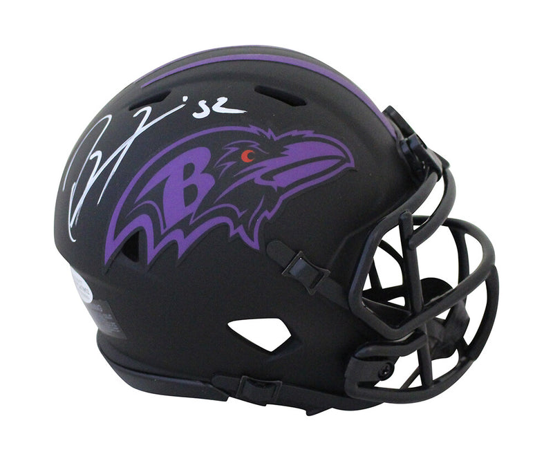 Ray Lewis Baltimore Ravens Autographed Eclipse Mini Helmet Beckett BAS