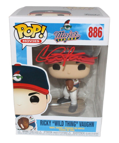 Charlie Sheen Signed Cleveland Indians Funko Pop! #886 Beckett BAS