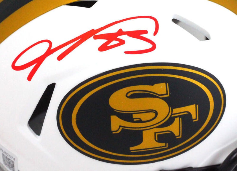 Vernon Davis Signed San Francisco 49ers Lunar Speed Mini Helmet