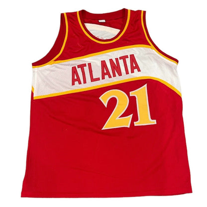 Dominique Wilkins Signed Atlanta Hawks Custom Jersey HOF 06 BAS COA