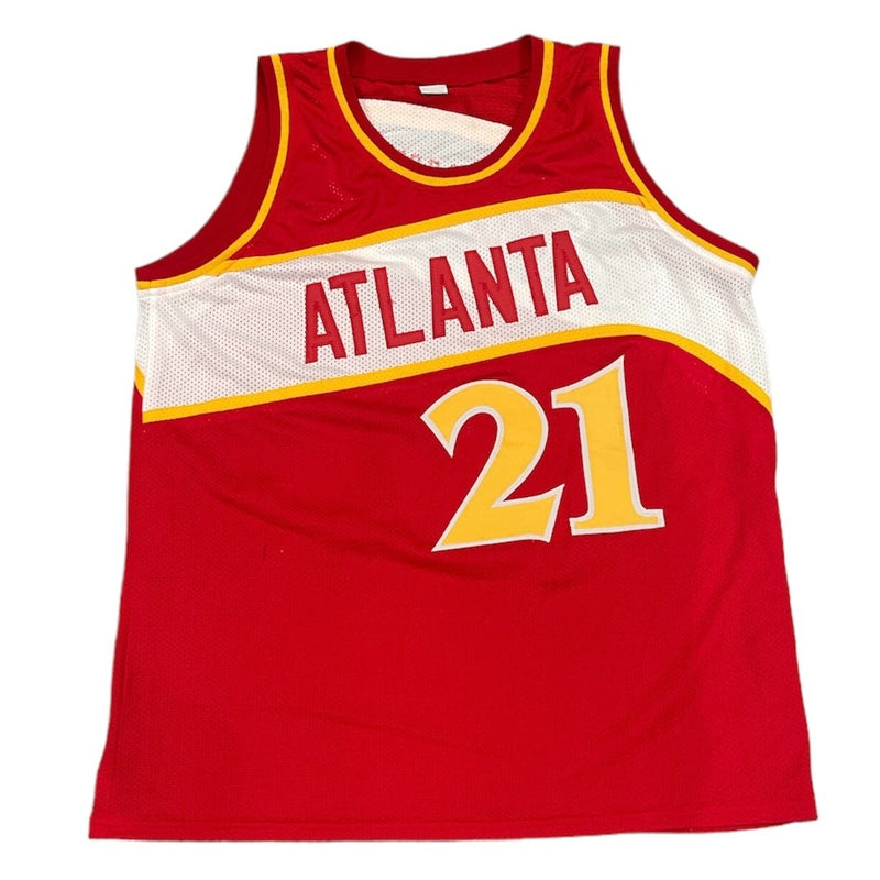 Dominique Wilkins Signed Atlanta Hawks Custom Jersey HOF 06 BAS COA