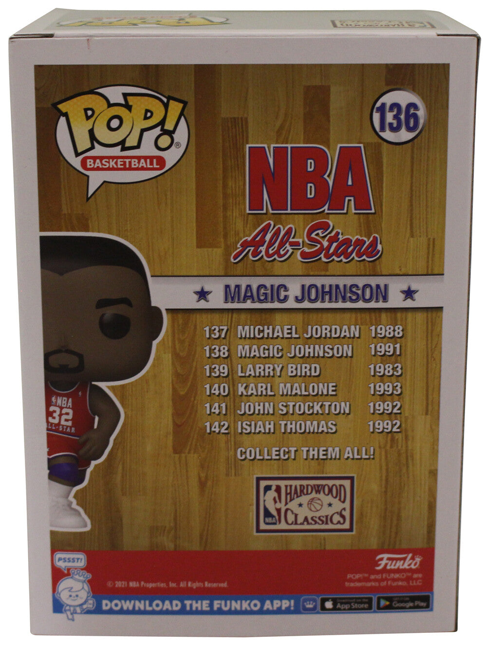 Magic Johnson Signed NBA All Stars Funko Pop #136 Target Exclusive