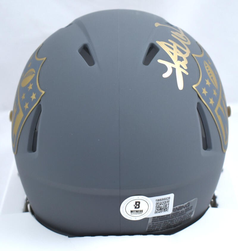 Kurt Warner Signed NFL Riddell Slate Speed Mini Helmet