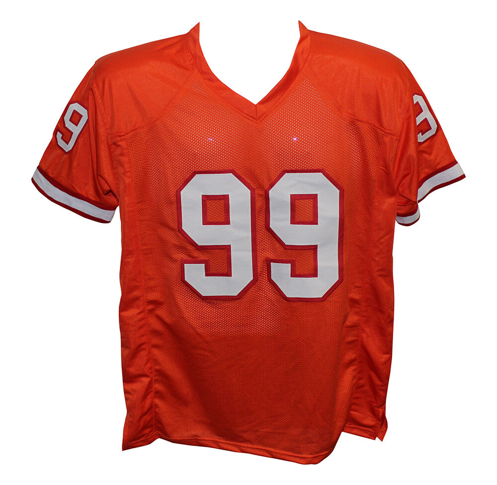 Warren Sapp Autographed Tampa Bay Buccaneers Custom Orange Jersey (HOF)