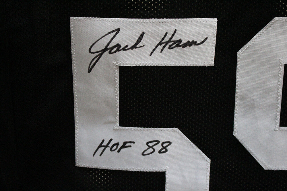 Jack Ham Pittsburgh Steelers Signed Custom Black Jersey Beckett BAS