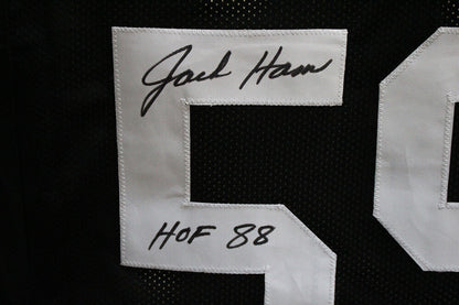 Jack Ham Pittsburgh Steelers Signed Custom Black Jersey Beckett BAS