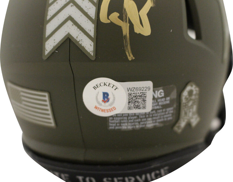 Deion Sanders Dallas Cowboys Autographed Salute Mini Helmet