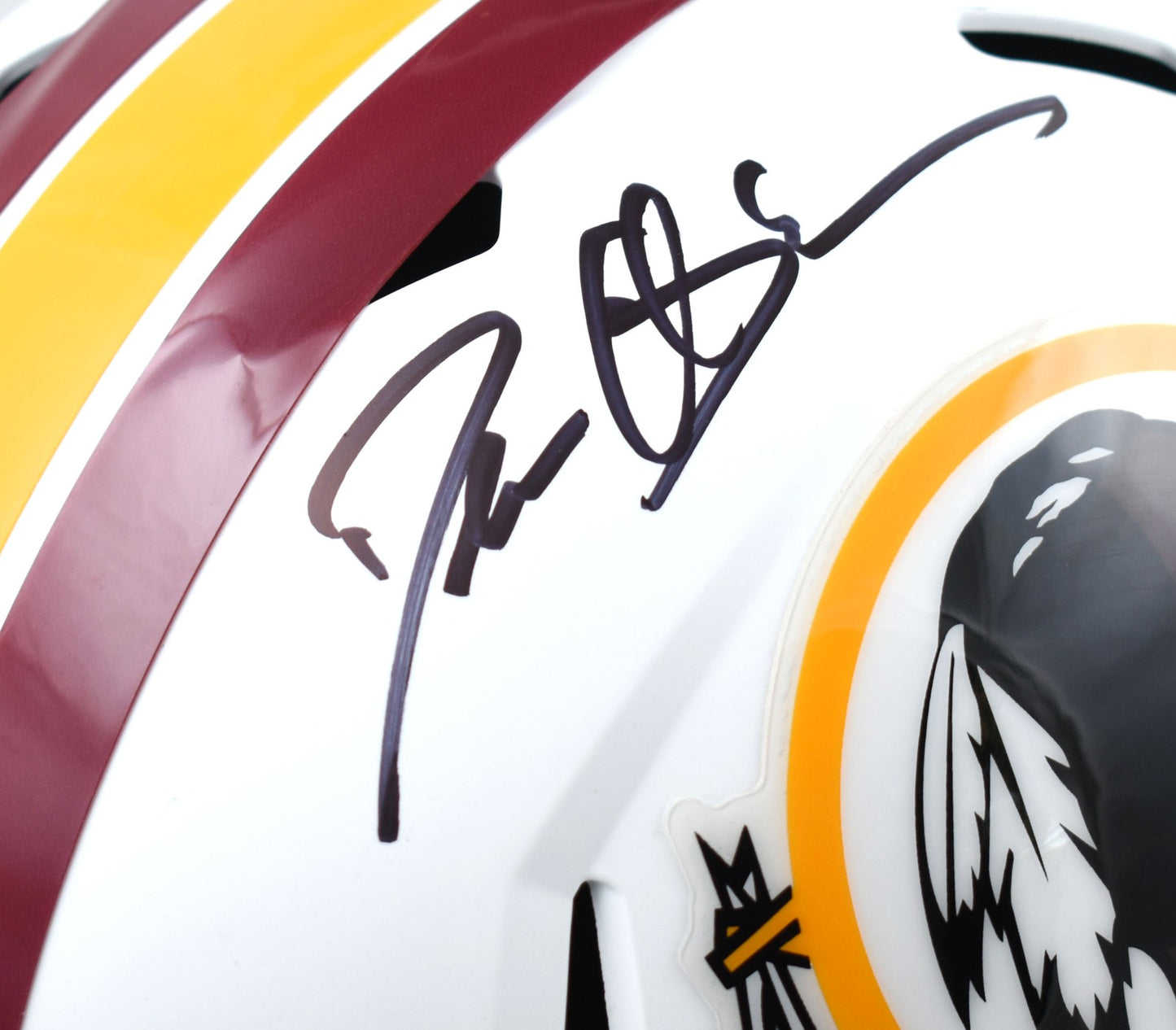 Deion Sanders Signed Washington Full Size Flat White Speed Helmet