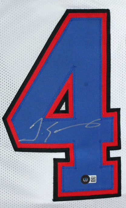 Tremaine Edmunds Autographed Buffalo Bills White Custom Jersey