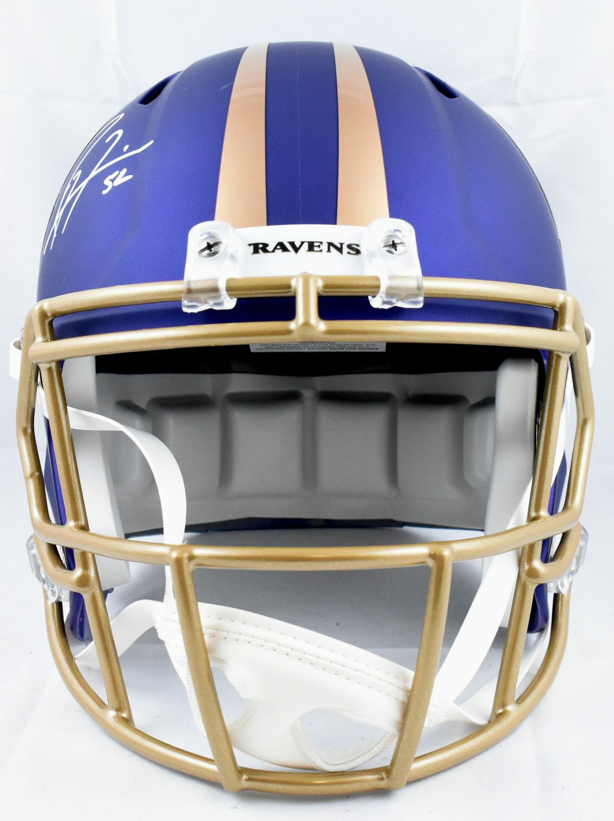 Ray Lewis & Ed Reed Signed Baltimore Ravens 2024 Alternate Speed Helmet