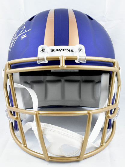 Ray Lewis & Ed Reed Signed Baltimore Ravens 2024 Alternate Speed Helmet