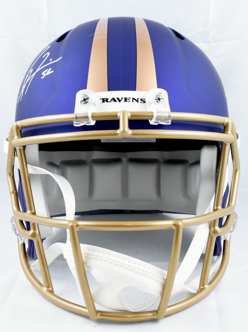 Ray Lewis & Ed Reed Signed Baltimore Ravens 2024 Alternate Speed Helmet
