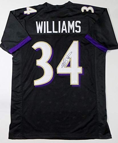 Ricky Williams Autographed Black Custom Jersey