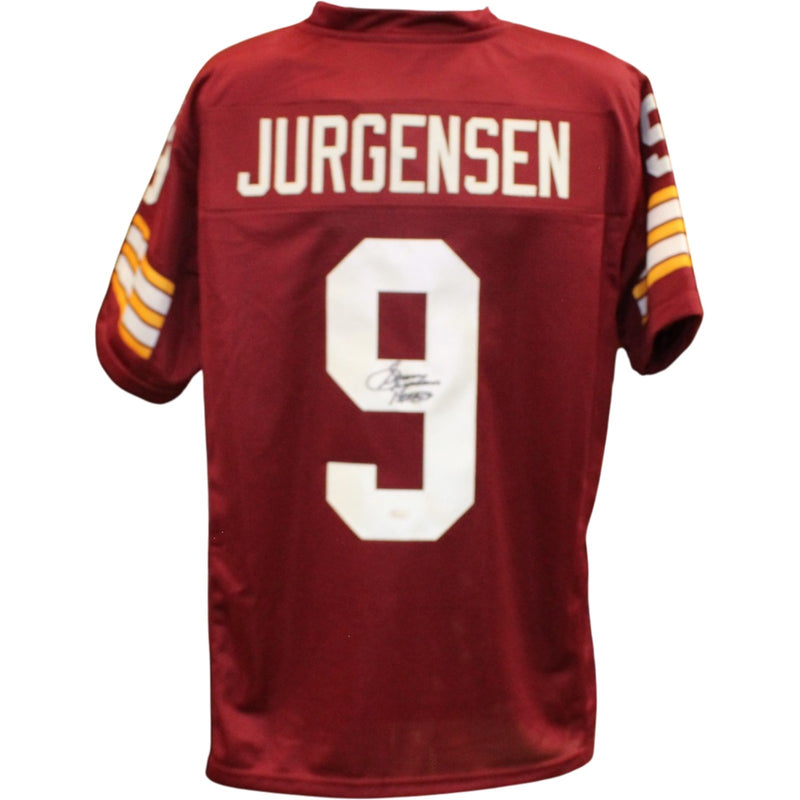 Sonny Jurgensen Autographed Washington Red Custom Jersey