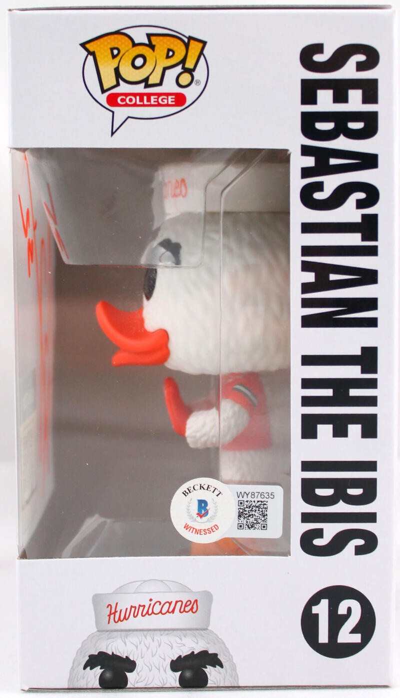 Ray Lewis Signed Miami Hurricanes Funko Pop Figurine #12
