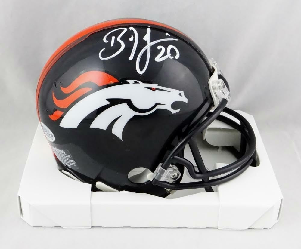 Brian Dawkins Signed Denver Broncos White Mini Helmet