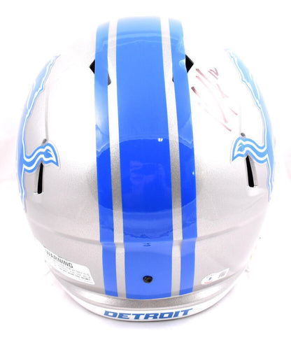 Hendon Hooker Signed Detroit Lions Full Size Speed Helmet - Black Edition