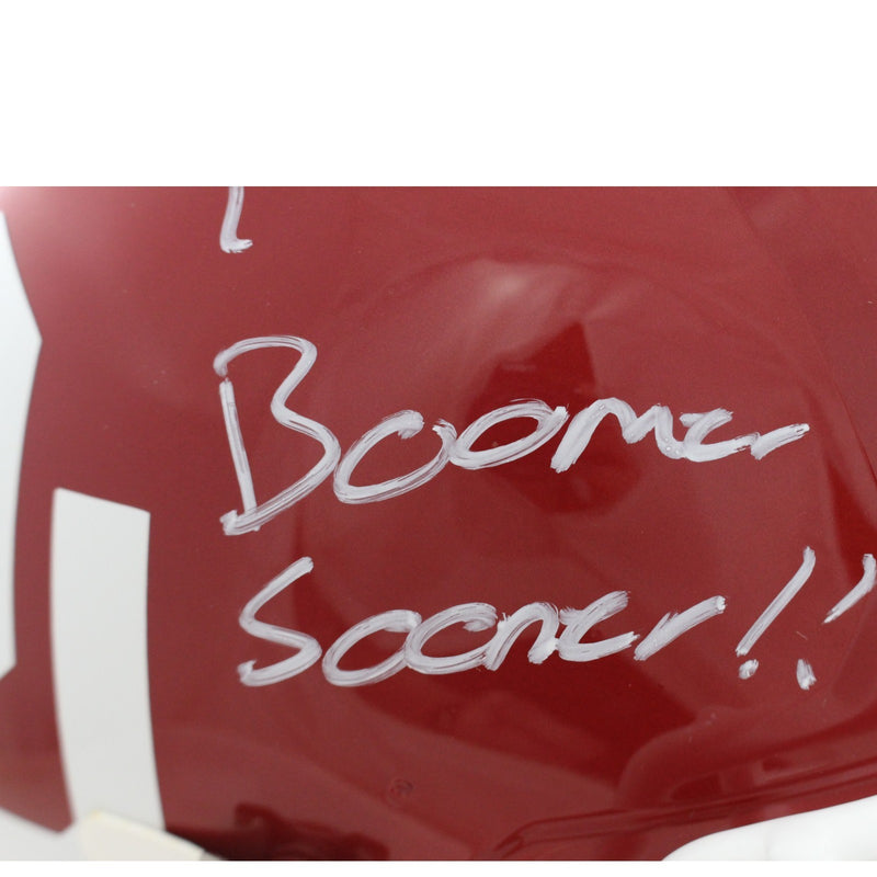 John Mateer Signed Oklahoma Sooners Proline Speed Helmet