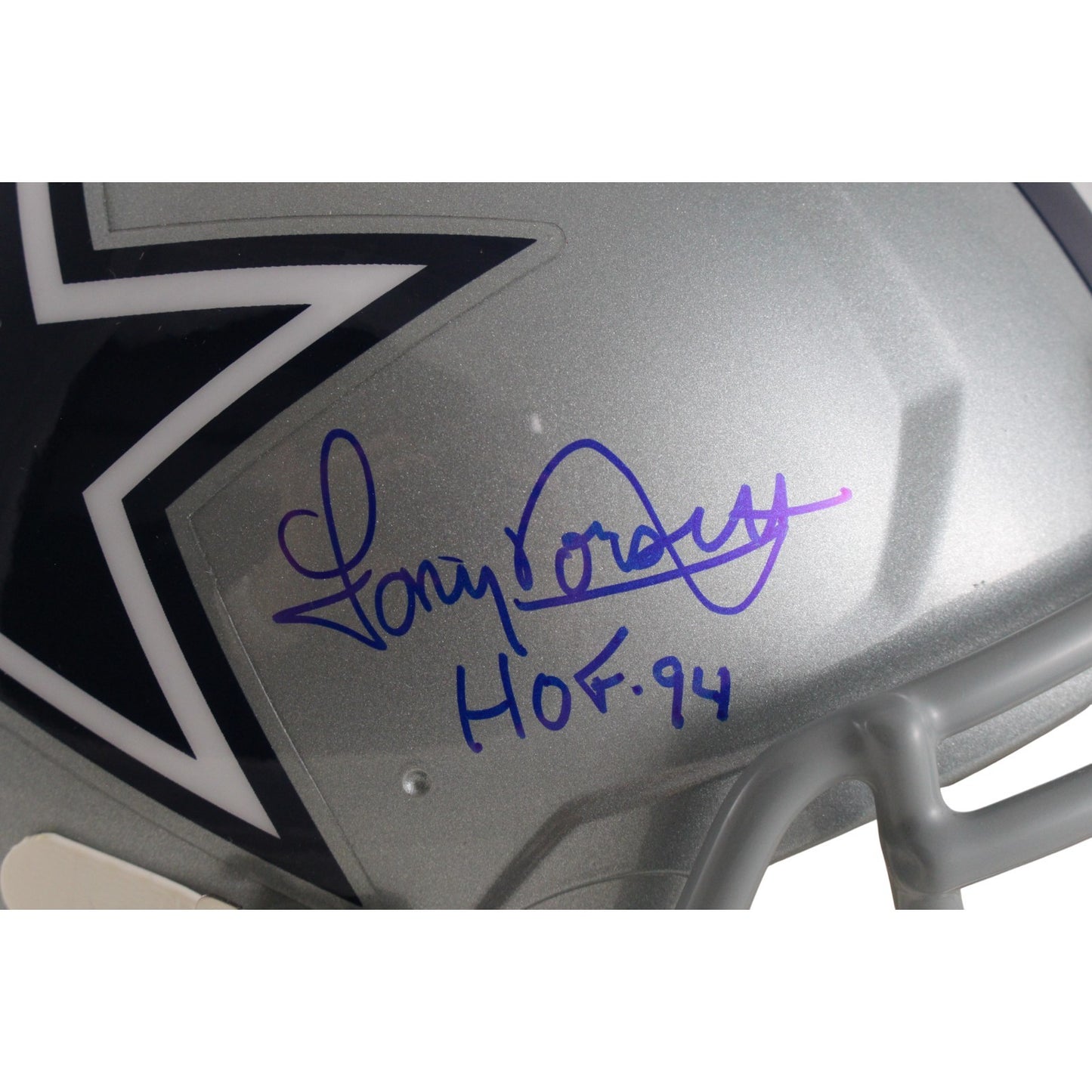 Roger Staubach, Tony Dorsett & Drew Pearson Signed Dallas Cowboys Authentic Helmet