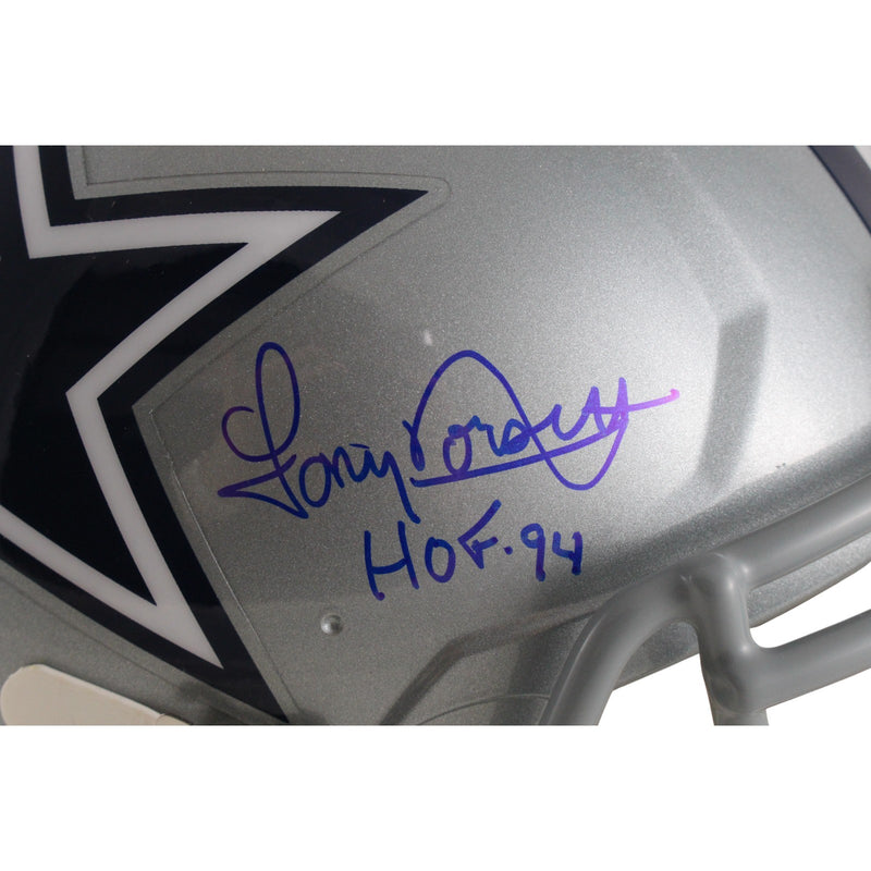 Roger Staubach, Tony Dorsett & Drew Pearson Signed Dallas Cowboys Authentic Helmet