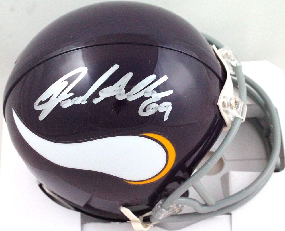 Jared Allen Signed Minnesota Vikings 1961-1979 Throwback Mini Helmet