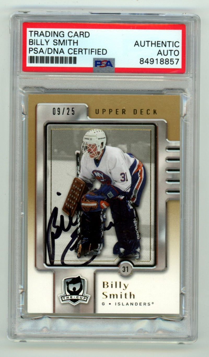 Billy Smith Signed 2006-07 Upper Deck The Cup Card #9/25 - PSA Authentic