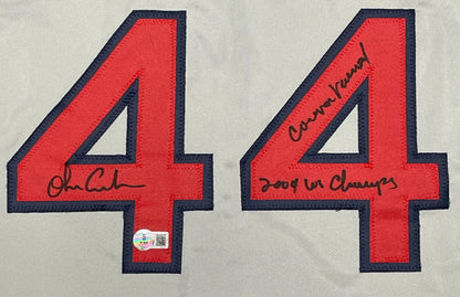 Orlando Cabrera Boston Red Sox Signed Custom Jersey (WS & Curse Inscr)