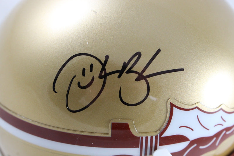 Derrick Brooks Autographed Florida State Seminoles Schutt Mini Helmet
