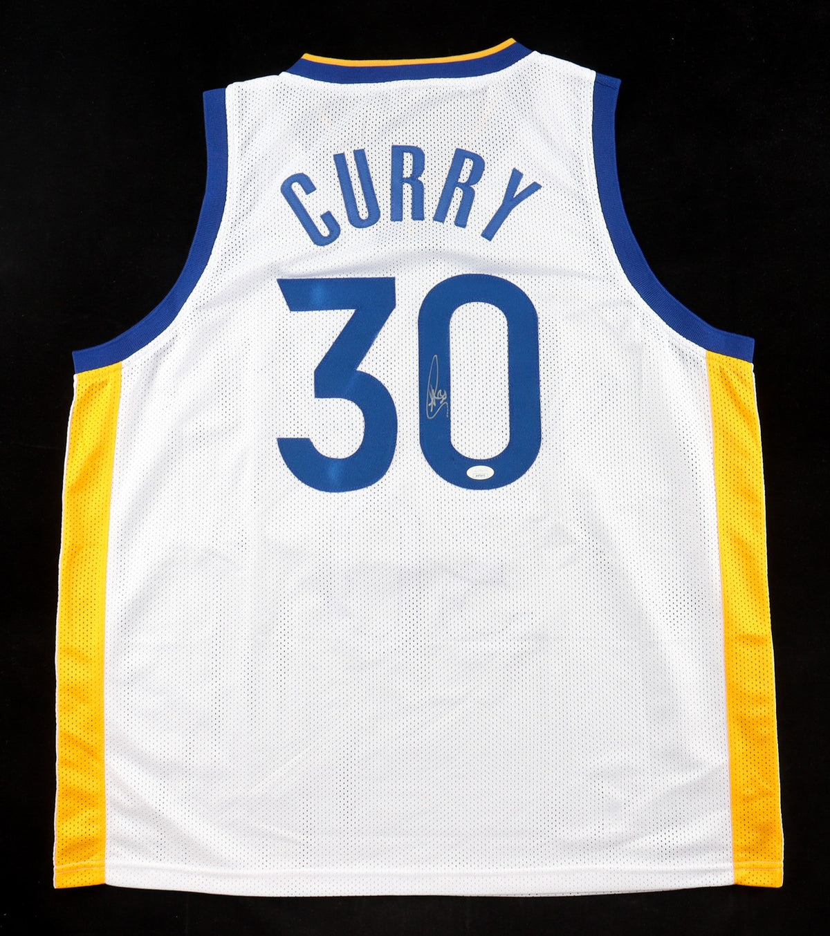 Steph Curry Autographed Golden State Warriors White Custom Jersey