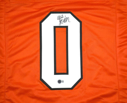 Ollie Gordon II Signed Orange Custom Football Jersey