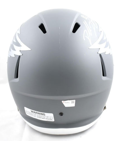 Dallas Goedert Signed Philadelphia Eagles Slate Full Size Helmet