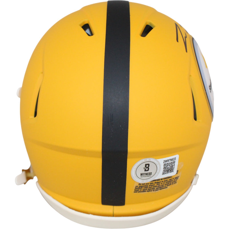 Pat Freiermuth Pittsburgh Steelers Autographed 2025 Alternate Mini Helmet