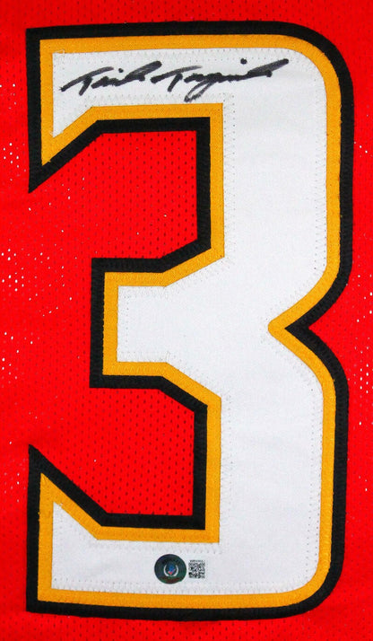Taulia Tagovailoa Autographed Maryland Style Custom Red Jersey