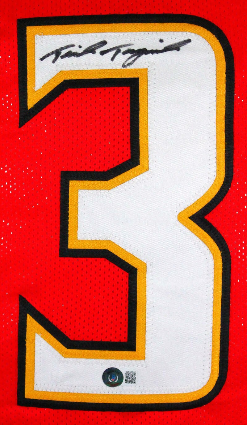 Taulia Tagovailoa Autographed Maryland Style Custom Red Jersey